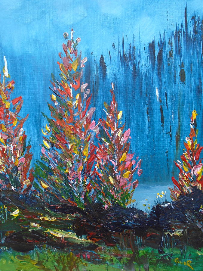 The Woodlands of Lough Hyne #1 Painting by Conor Murphy