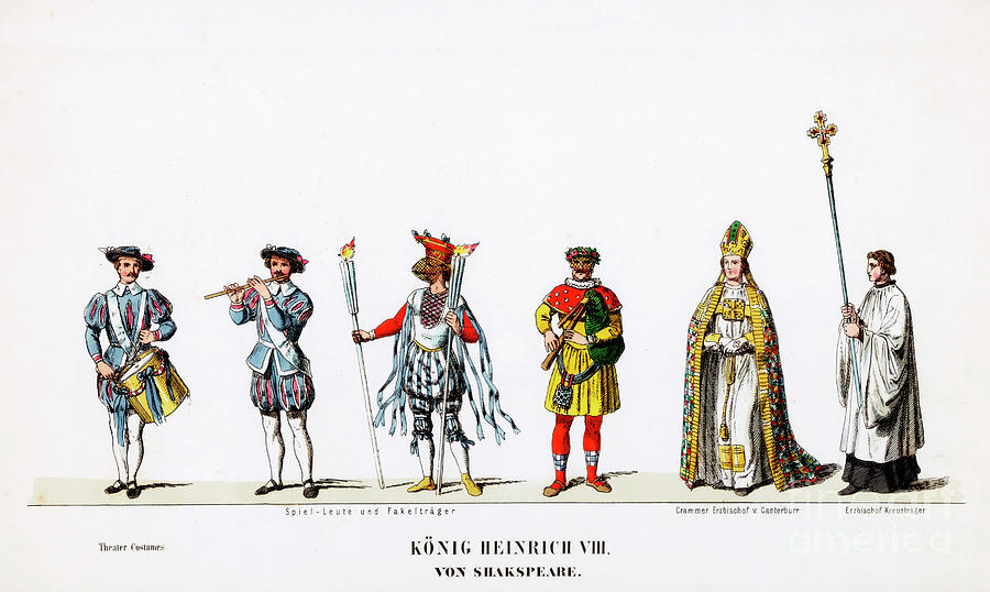 Theatre Costume Designs #1 Drawing by Print Collector