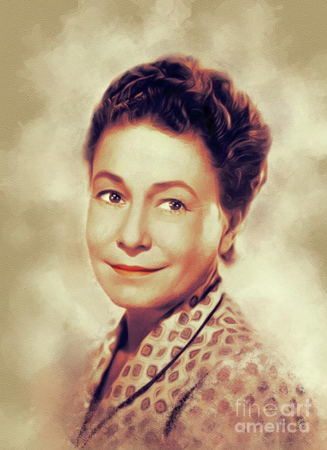 Thelma Ritter, Vintage Actress Painting