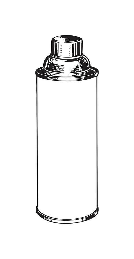 Black And White Drawing - Thermos #1 by CSA Images