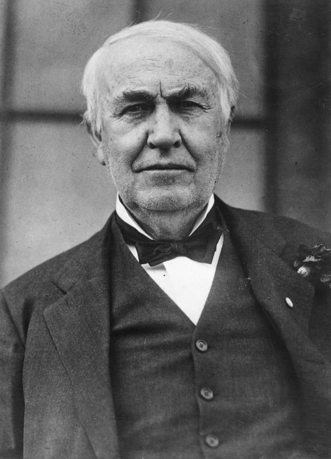 Thomas Edison #1 Photograph by Keystone