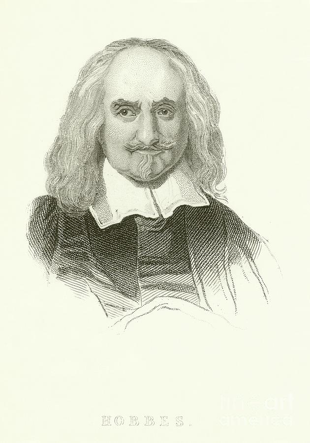 Thomas Hobbes Engraving Drawing by English School Fine Art America