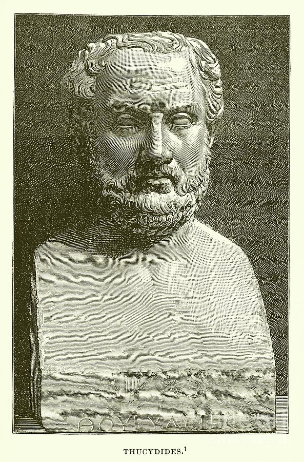 Thucydides, Engraving Drawing by English School