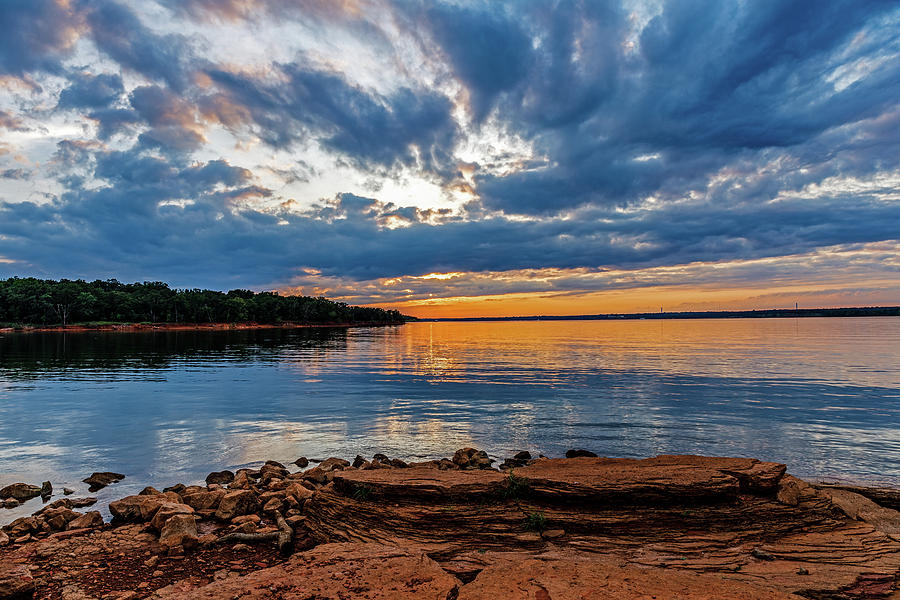Thunderbird Lake Sunset #1 Photograph by Doug Long