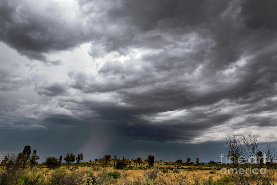 Spring Photograph - Thunderstorm In The Australian Outback #1 by Stephen Burt/science Photo Library