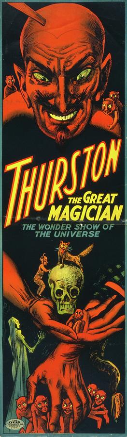 Magic Painting - Thurston The Great Magician The Wonder Show Of The Universe by Otis Lithograph Co