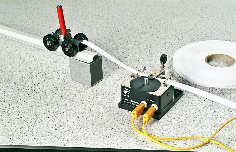 Ticker Tape Timer Experiment Photograph by Martyn F. Chillmaid/science ...