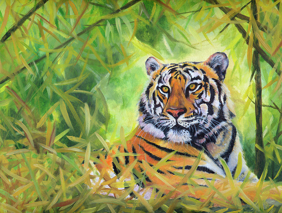 Tiger Painting by Melinda Giron