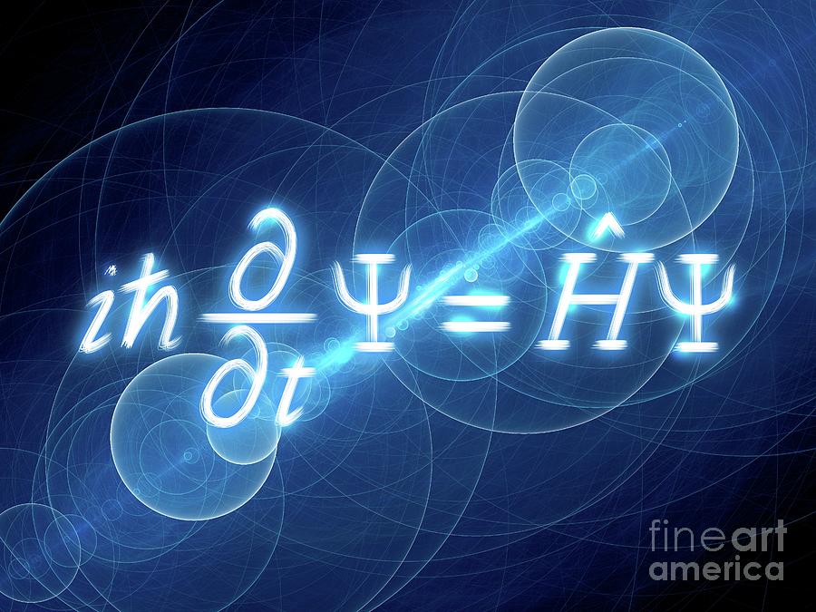 Time-dependent Schrodinger Equation #1 Photograph by Sakkmesterke/science Photo Library