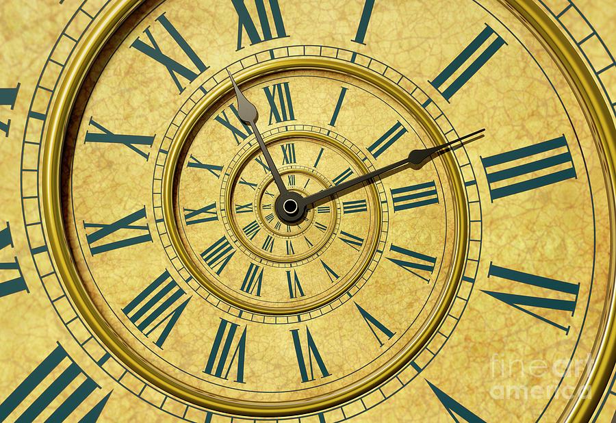 Timeless Clockface Abstract Illustration. #1 Photograph by David Parker/science Photo Library 