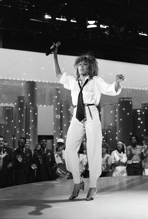 Tina Turner Performs On A Tv Show Photograph by Michael Ochs Archives