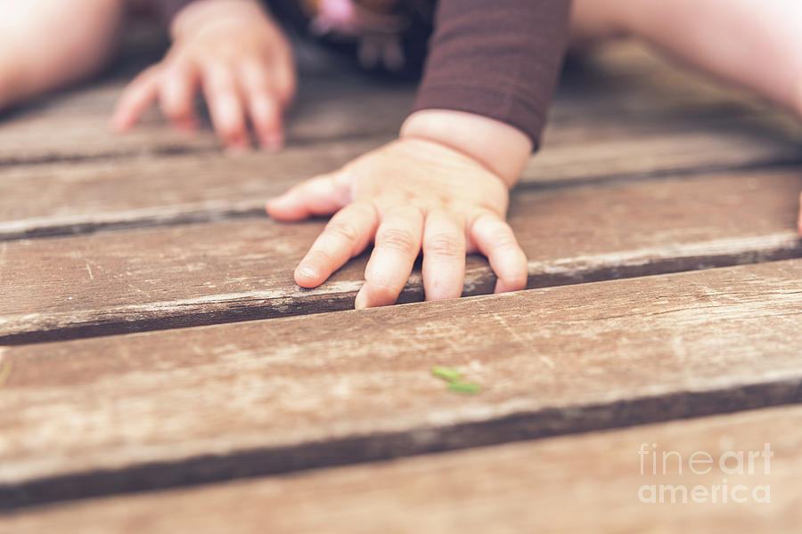 Tiny hands and feet of a baby, retro style. #2 Photograph by Joaquin Corbalan