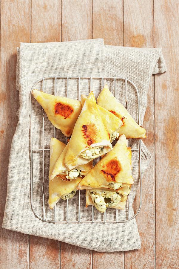 Tiropitakia puff Pastry Parcels Filled With Feta, Grecce #1 Photograph by Rua Castilho