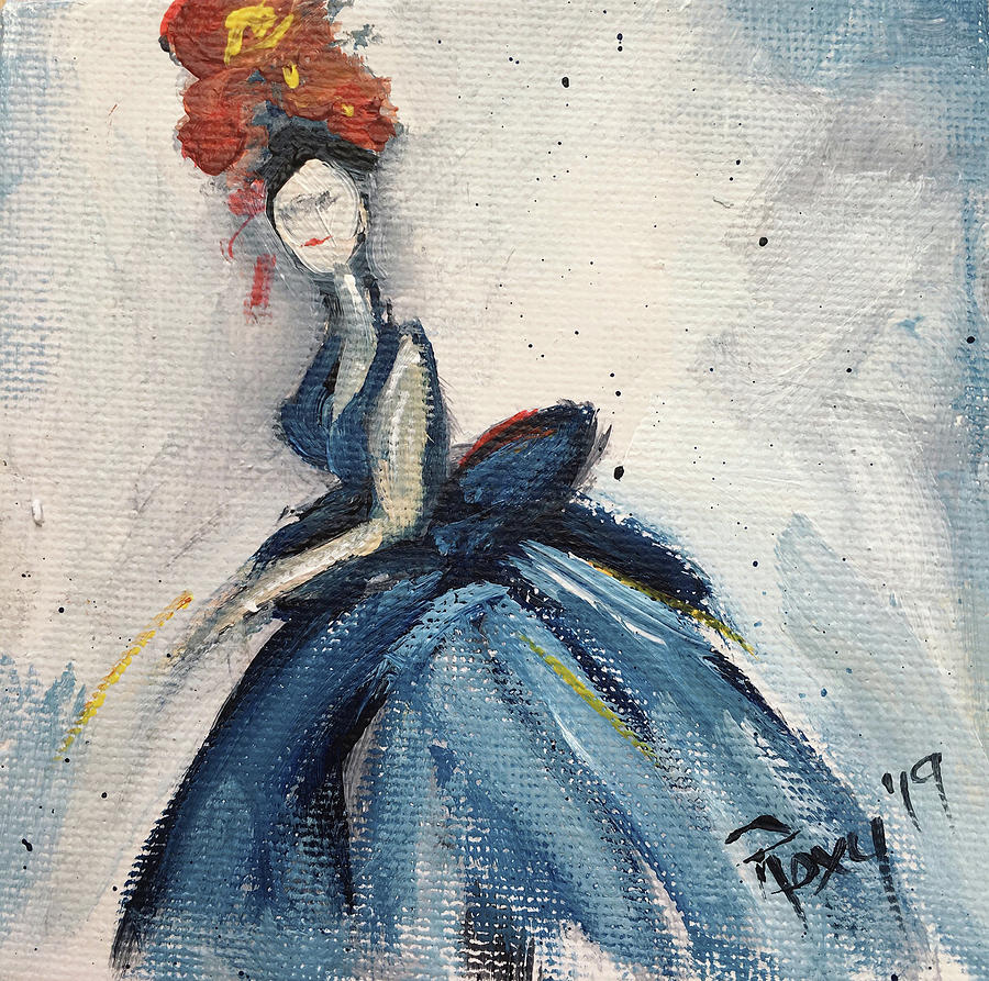 To the Ball #1 Painting by Roxy Rich