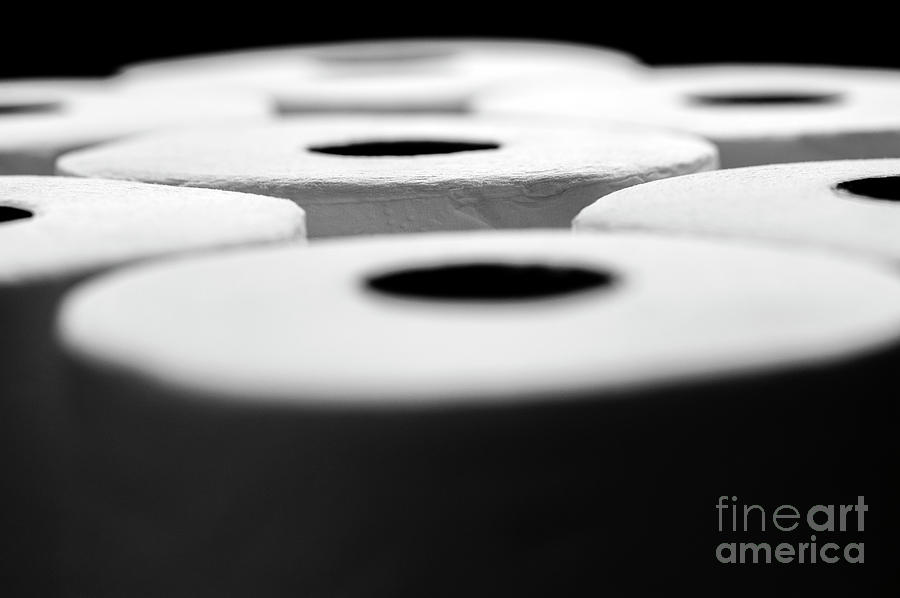 Toilet Paper Abstract #1 Photograph by Jim Corwin