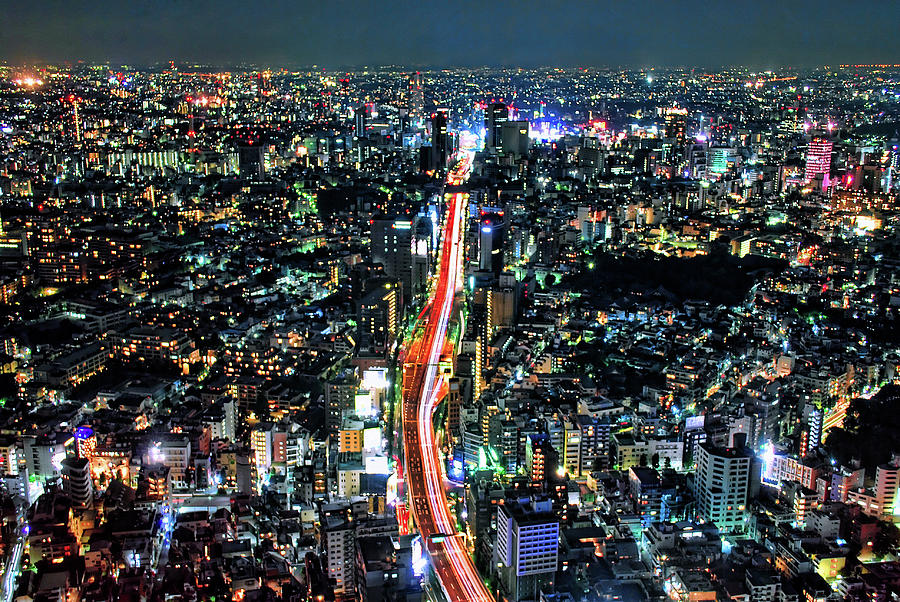 Tokyo Night #1 Photograph by Copyright Artem Vorobiev