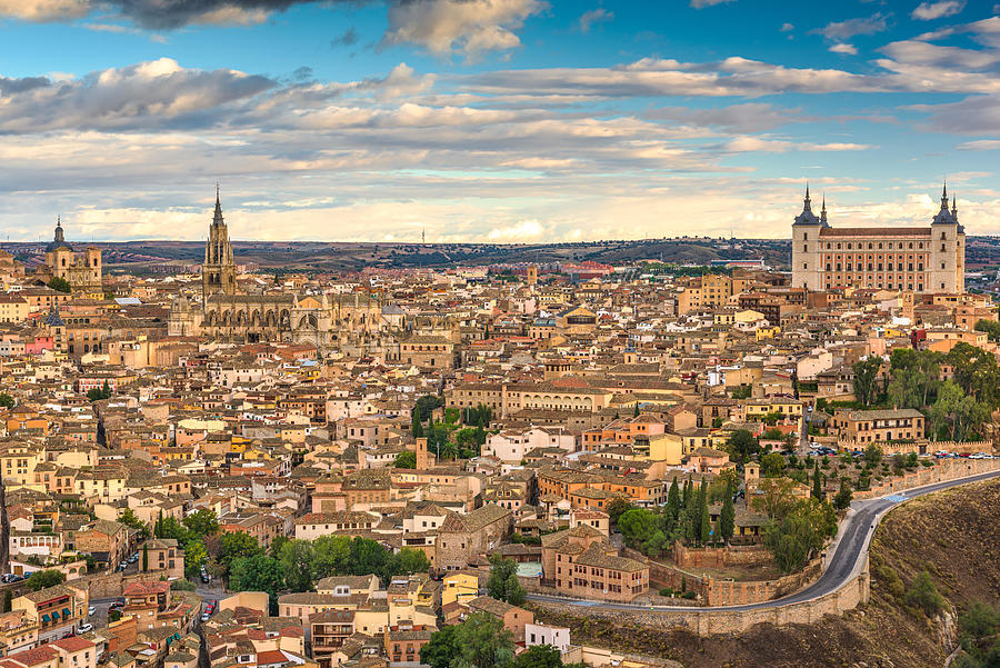 Toledo, Spain Old Town At Dawn Photograph by Sean Pavone - Fine Art America