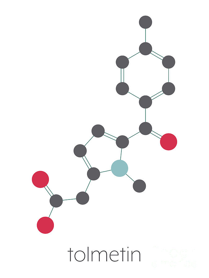 Tolmetin Nsaid Drug Molecule #1 Photograph by Molekuul/science Photo Library