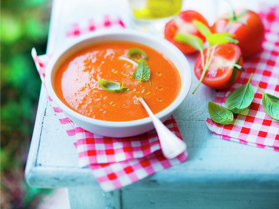 Tomato Gazpacho #1 Photograph by Roulier-turiot