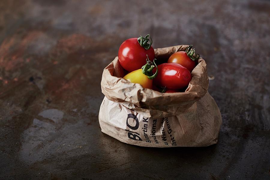 Tomatoes In A Paper Bag #1 Photograph by The Stepford Husband