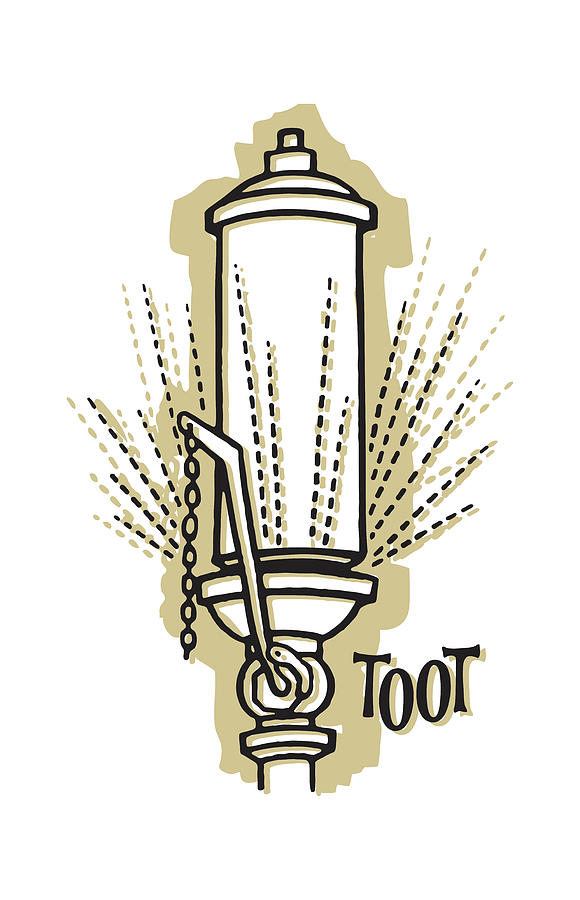 Vintage Drawing - Toot Factory Whistle #1 by CSA Images