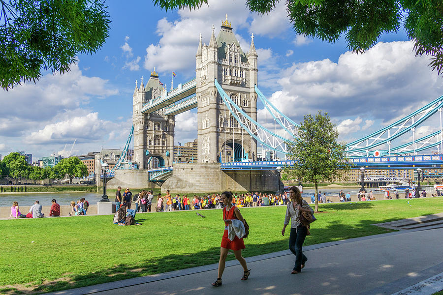 Architecture Digital Art - Tower Bridge, London, England #1 by Andrea Armellin