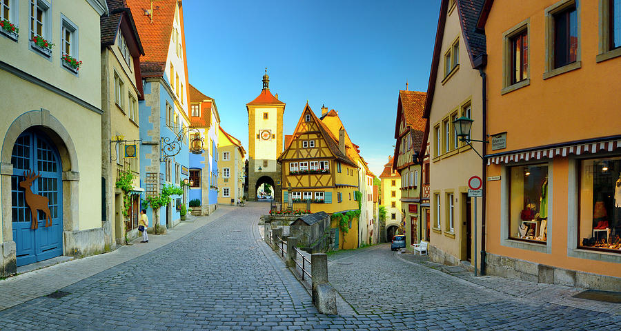 Town Of Rothenburg Ob Der Tauber Digital Art by Francesco Carovillano ...