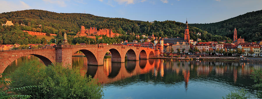 Town & River, Heidelberg, Germany #1 Digital Art by Riccardo Spila Town & River, Heidelberg, Germany #1 Digital Art by Riccardo Spila