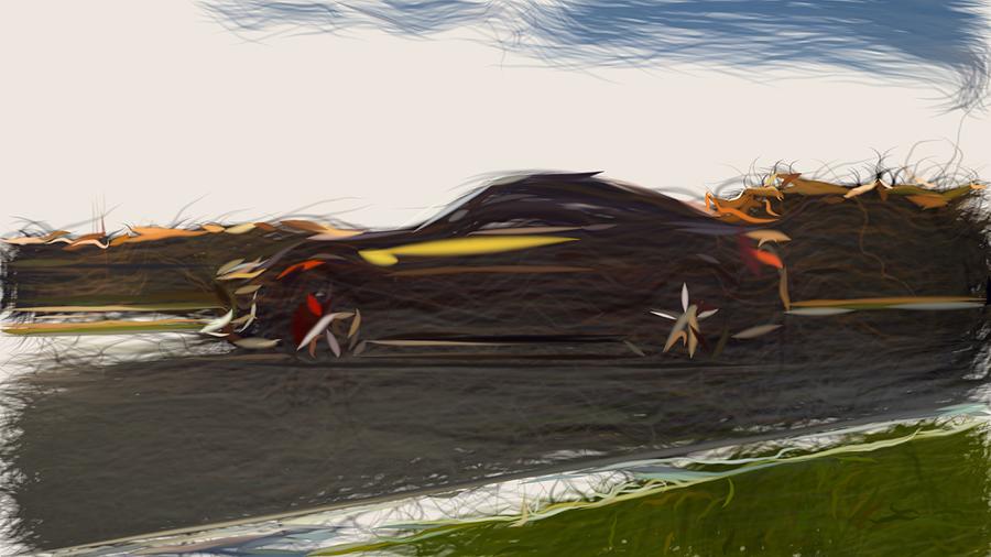 Toyota 86 TRD Drawing Digital Art by CarsToon Concept - Pixels