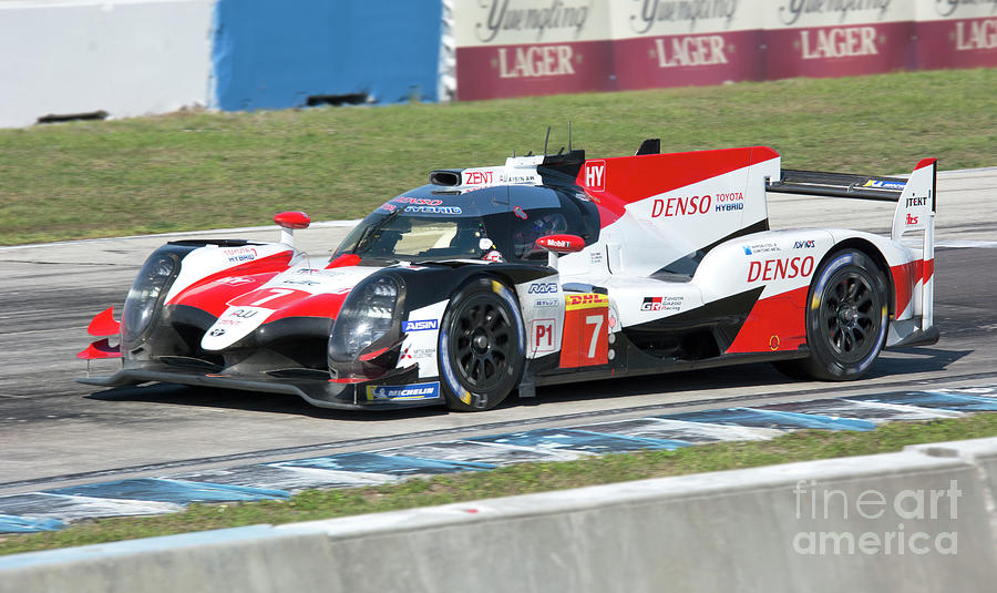 Toyota TS050 Hybrid WEC LMP1 at Sebring 2019 Photograph by Tad