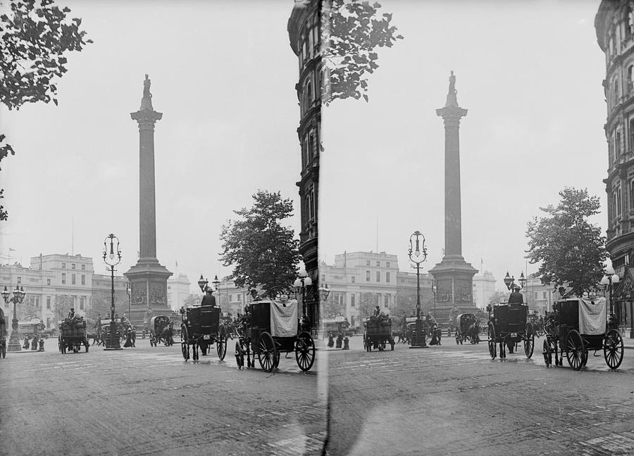 Trafalgar Square #1 Photograph by London Stereoscopic Company
