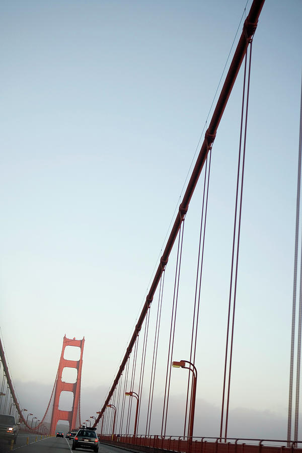 Traffic Moving On The Road, Golden Gate #1 Photograph by Medioimages/photodisc