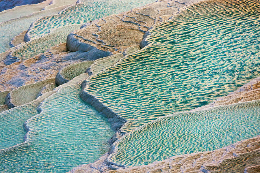 Travertine Terraces Of Pamukkale Photograph by Keren Su - Fine Art America