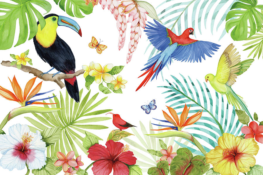 Animal Painting - Treasures Of The Tropics IIi #1 by Kathleen Parr Mckenna