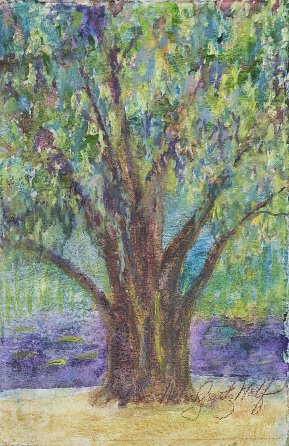 Oak Too Painting by Debra Grantz Wolf Oak Too Painting by Debra Grantz Wolf