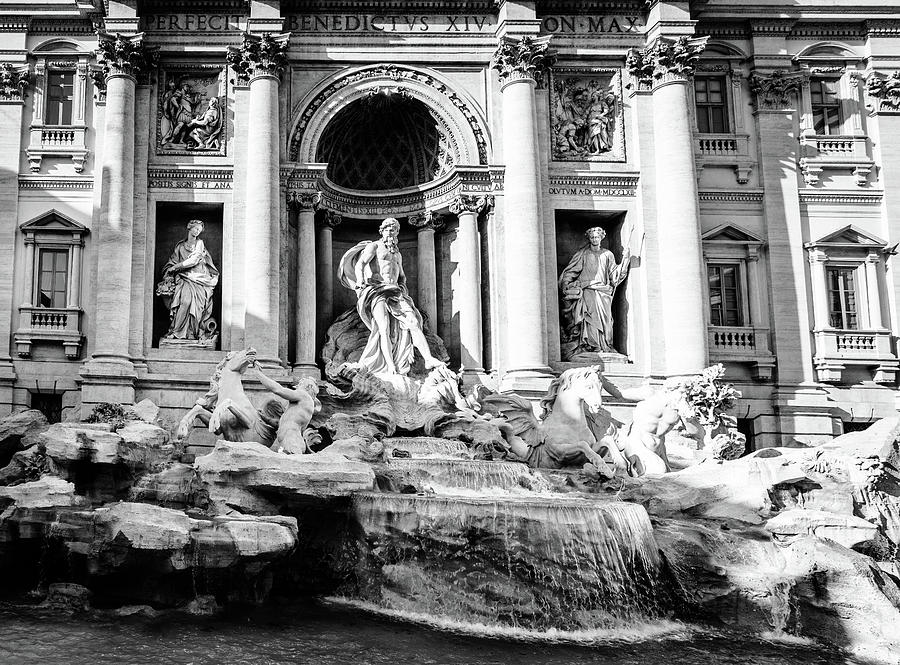 Trevi Fountain In Rome Photograph