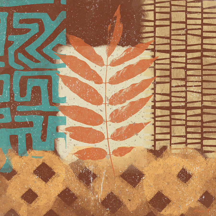 Pattern Painting - Tribal Life II #1 by Alonzo Saunders