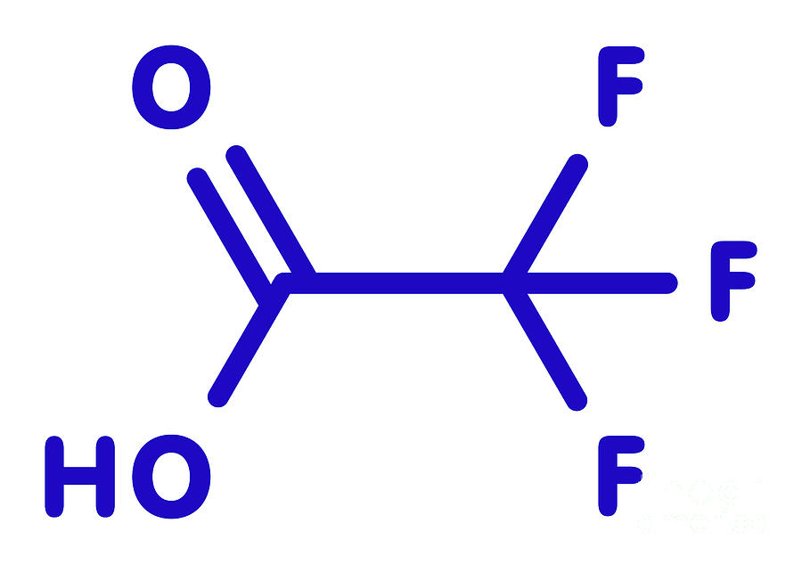 Trifluoroacetic Acid Molecule Photograph by Molekuul/science Photo