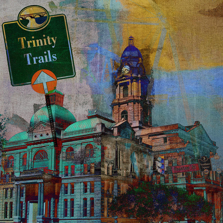 Sign Photograph - Trinity Trails - Ft. Worth #1 by Sisa Jasper