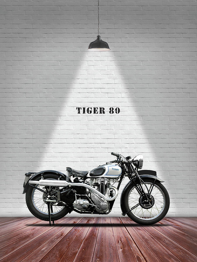 Triumph Tiger Photograph - Triumph Tiger 80 #1 by Mark Rogan