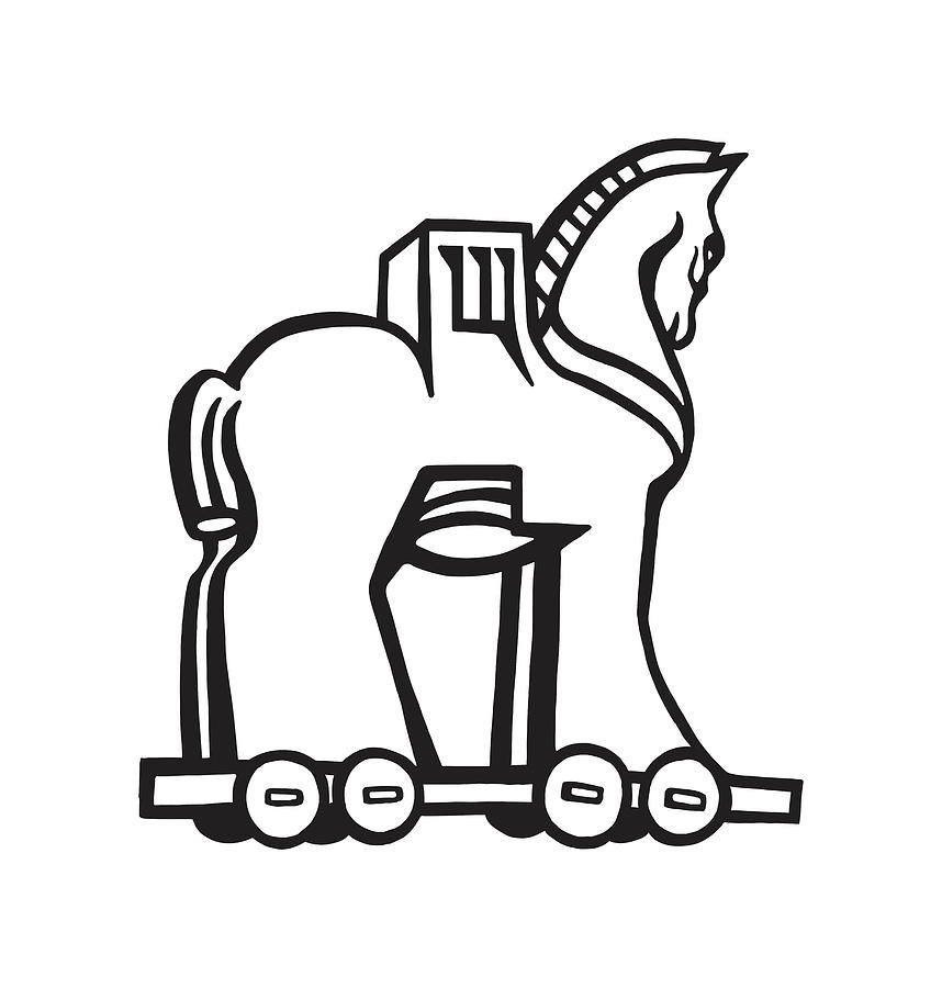 trojan horse outline