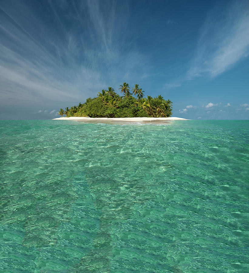 Tropical Island, Ari Atoll, Maldives Digital Art by Lost Horizon Images ...