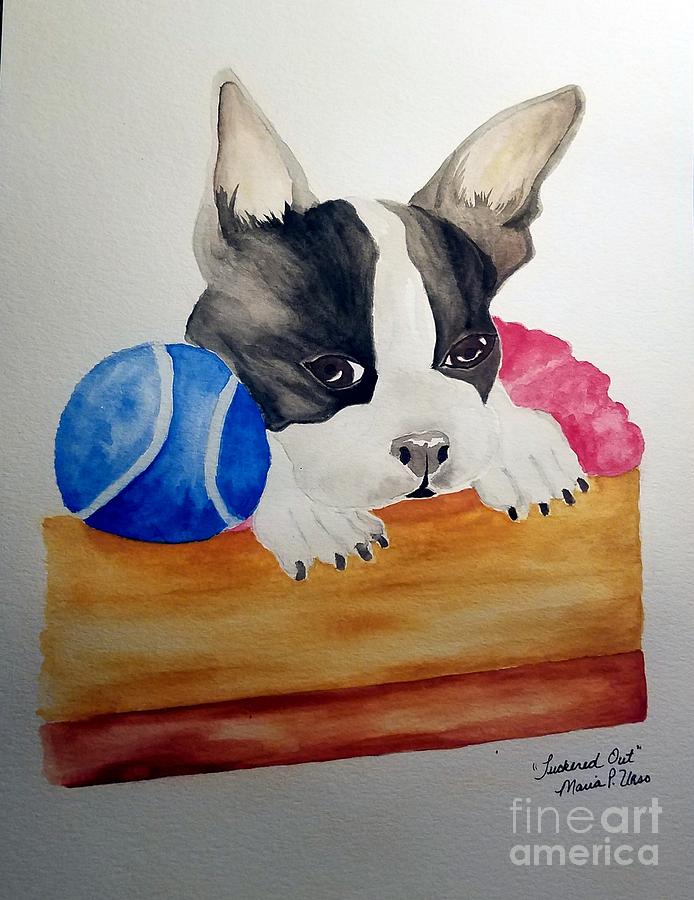 Tuckered Out #2 Painting by Maria Urso