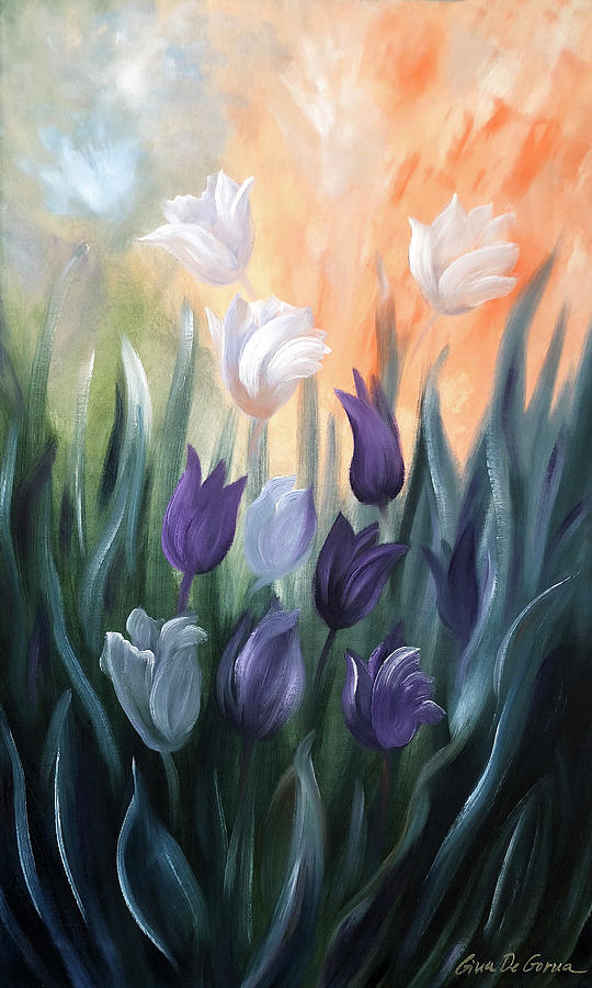 Tulips #1 Painting by Gina De Gorna