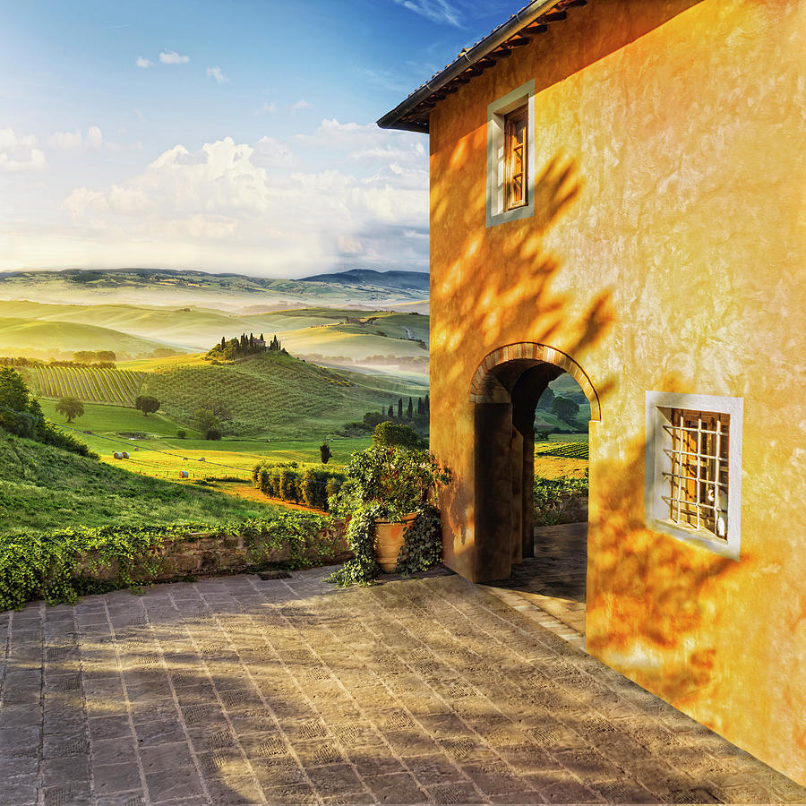 Tuscany, Orcia Valley, Italy #1 Digital Art by Guido Cozzi