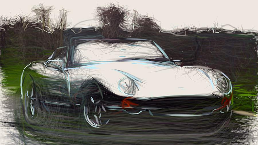 TVR Chimaera Draw #1 Digital Art by CarsToon Concept