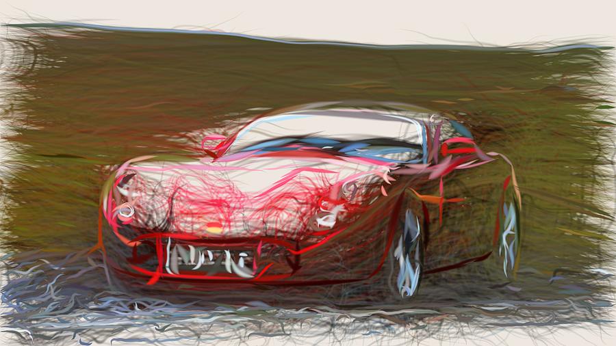 TVR T440 Draw #1 Digital Art by CarsToon Concept