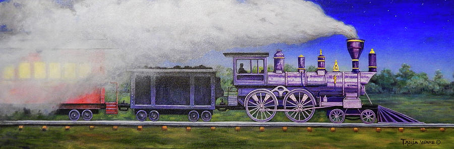 Trains Photograph - Twilight Express by Tanja Ware Trains Photograph - Twilight Express by Tanja Ware