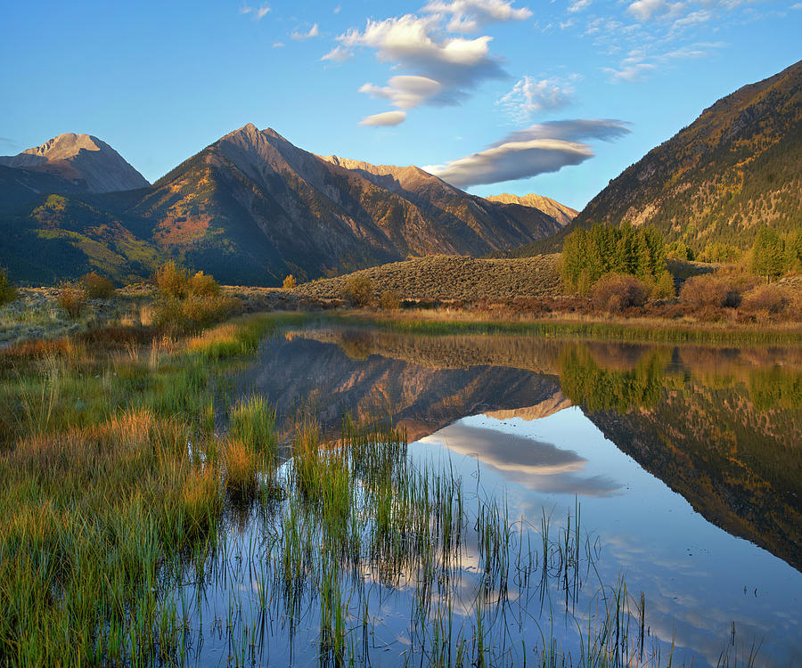 Twin Peaks, Twin Lakes, Colorado #1 Photograph by Tim Fitzharris