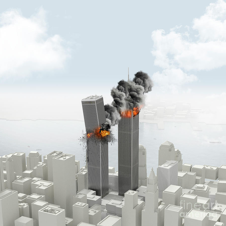 Twin Towers Collapse After September 11 Attack #1 Photograph by Science Photo Library Twin Towers Collapse After September 11 Attack #1 Photograph by Science Photo Library